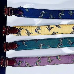 Rare 1980’s vintage Duck belts by Trafalgar